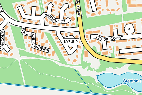 KY7 4UP map - OS OpenMap – Local (Ordnance Survey)
