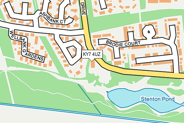 KY7 4UZ map - OS OpenMap – Local (Ordnance Survey)