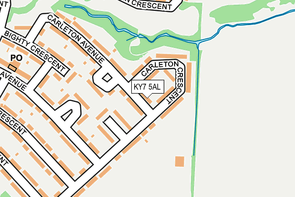 KY7 5AL map - OS OpenMap – Local (Ordnance Survey)