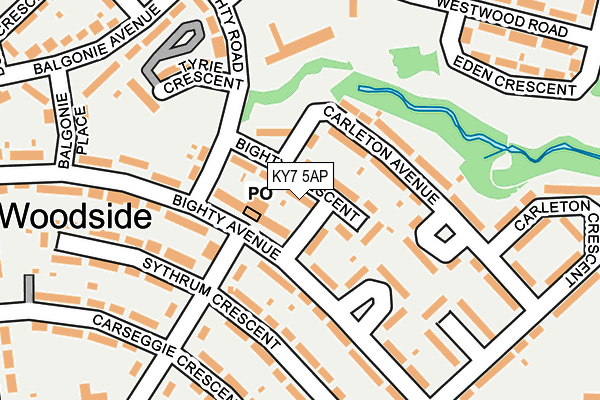KY7 5AP map - OS OpenMap – Local (Ordnance Survey)