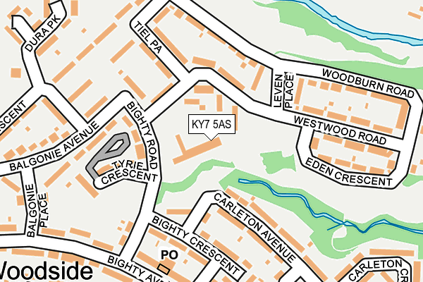 KY7 5AS map - OS OpenMap – Local (Ordnance Survey)