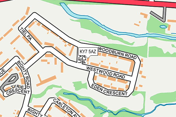 KY7 5AZ map - OS OpenMap – Local (Ordnance Survey)