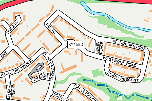 KY7 5BD map - OS OpenMap – Local (Ordnance Survey)