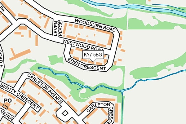 KY7 5BG map - OS OpenMap – Local (Ordnance Survey)