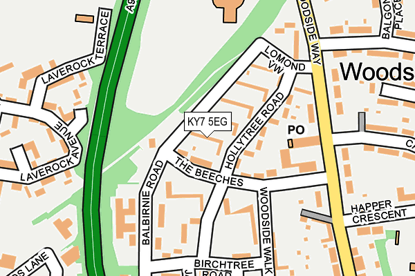 KY7 5EG map - OS OpenMap – Local (Ordnance Survey)