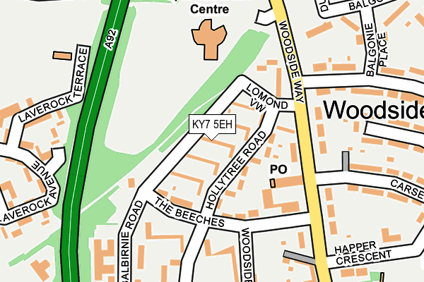 KY7 5EH map - OS OpenMap – Local (Ordnance Survey)