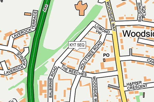 KY7 5EQ map - OS OpenMap – Local (Ordnance Survey)