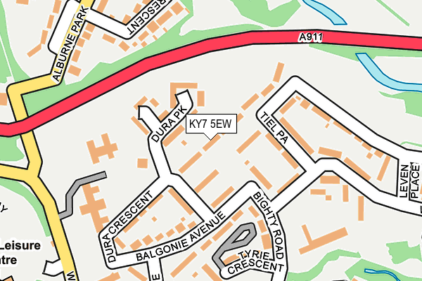 KY7 5EW map - OS OpenMap – Local (Ordnance Survey)
