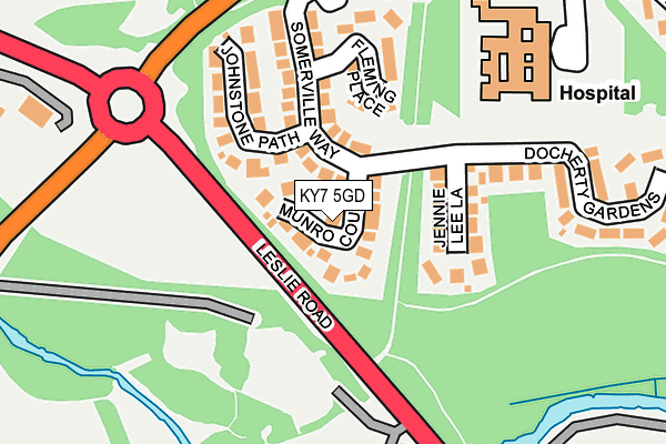 KY7 5GD map - OS OpenMap – Local (Ordnance Survey)