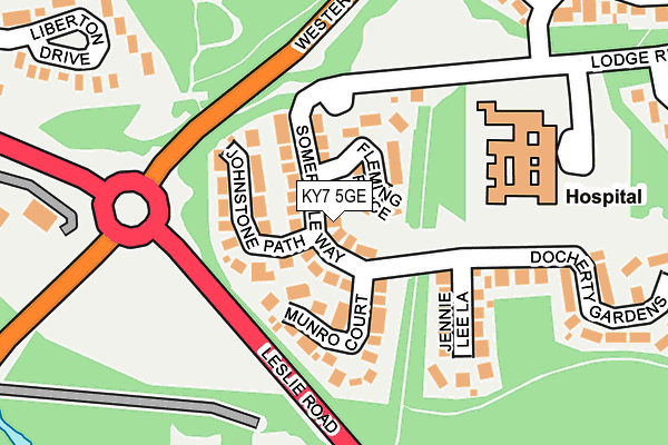 KY7 5GE map - OS OpenMap – Local (Ordnance Survey)