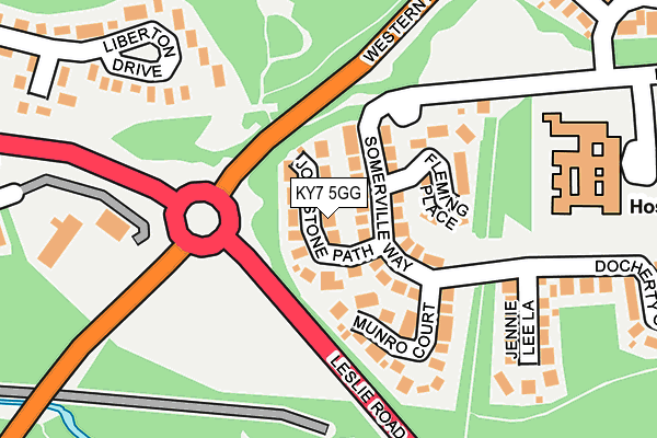 KY7 5GG map - OS OpenMap – Local (Ordnance Survey)