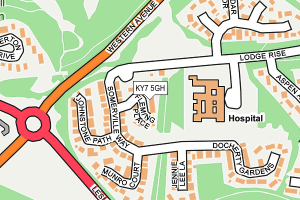 KY7 5GH map - OS OpenMap – Local (Ordnance Survey)