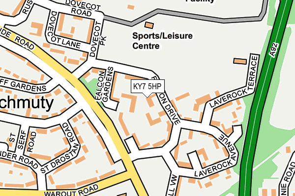 KY7 5HP map - OS OpenMap – Local (Ordnance Survey)