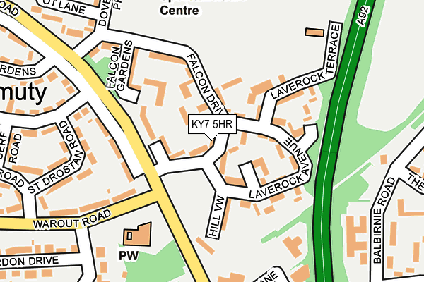 KY7 5HR map - OS OpenMap – Local (Ordnance Survey)