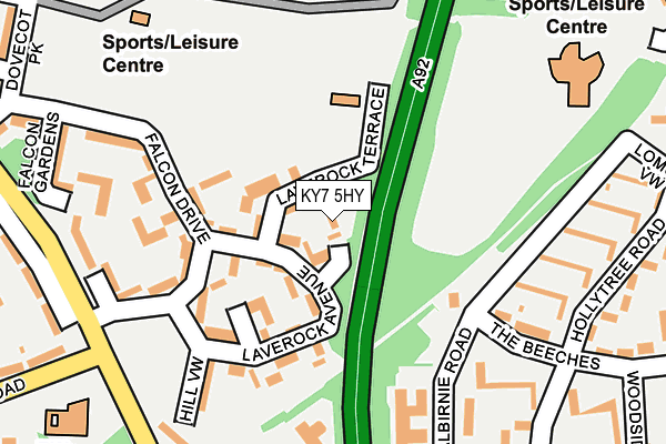 KY7 5HY map - OS OpenMap – Local (Ordnance Survey)