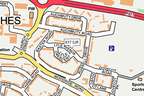 KY7 5JR map - OS OpenMap – Local (Ordnance Survey)