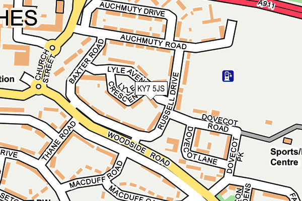 KY7 5JS map - OS OpenMap – Local (Ordnance Survey)