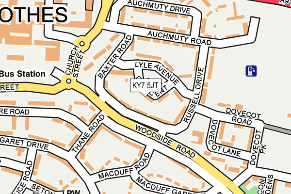 KY7 5JT map - OS OpenMap – Local (Ordnance Survey)