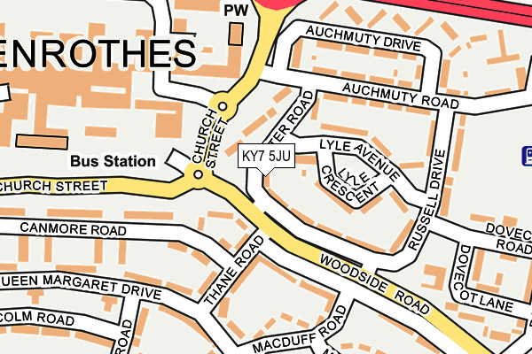 KY7 5JU map - OS OpenMap – Local (Ordnance Survey)