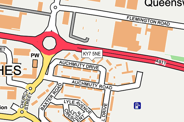 KY7 5NE map - OS OpenMap – Local (Ordnance Survey)