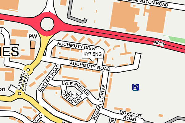 KY7 5NG map - OS OpenMap – Local (Ordnance Survey)