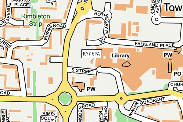 KY7 5PA map - OS OpenMap – Local (Ordnance Survey)