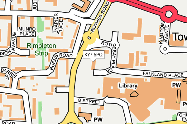 KY7 5PQ map - OS OpenMap – Local (Ordnance Survey)