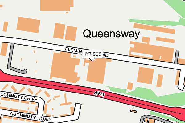 KY7 5QS map - OS OpenMap – Local (Ordnance Survey)