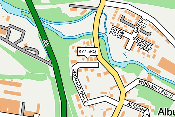 KY7 5RQ map - OS OpenMap – Local (Ordnance Survey)