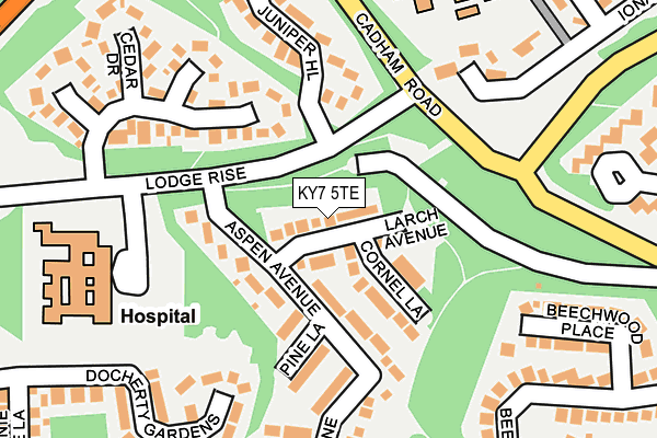 KY7 5TE map - OS OpenMap – Local (Ordnance Survey)