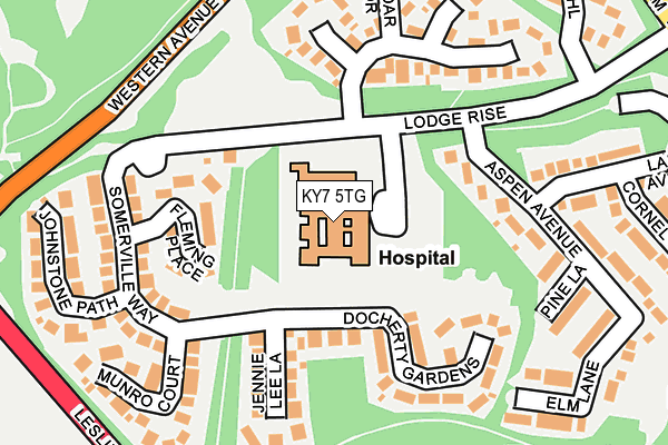 KY7 5TG map - OS OpenMap – Local (Ordnance Survey)