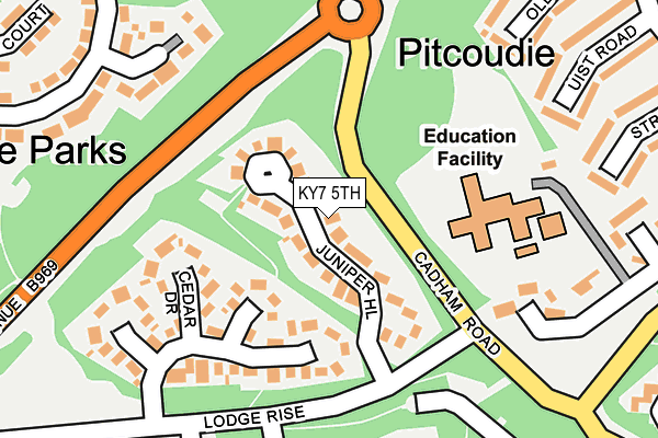 KY7 5TH map - OS OpenMap – Local (Ordnance Survey)