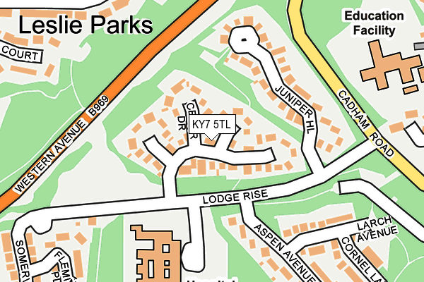 KY7 5TL map - OS OpenMap – Local (Ordnance Survey)