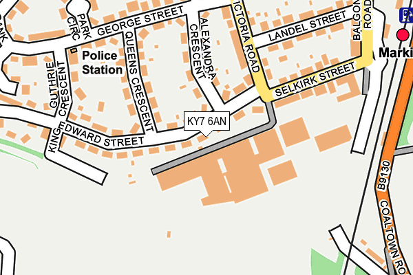 KY7 6AN map - OS OpenMap – Local (Ordnance Survey)