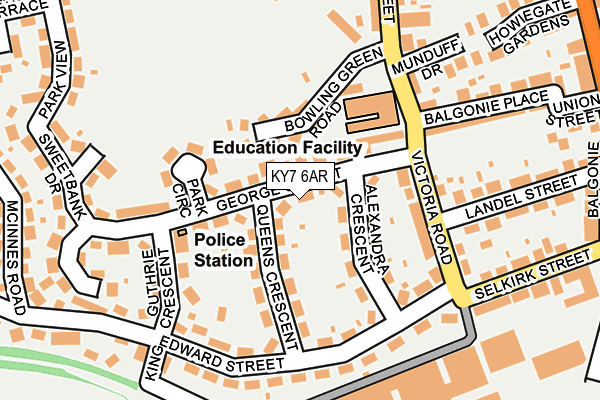 KY7 6AR map - OS OpenMap – Local (Ordnance Survey)