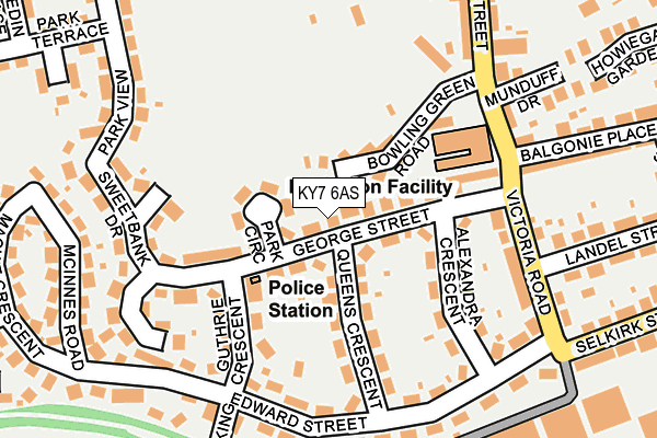 KY7 6AS map - OS OpenMap – Local (Ordnance Survey)