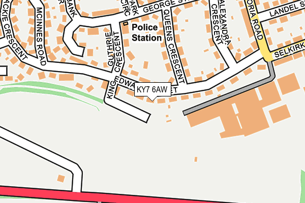 KY7 6AW map - OS OpenMap – Local (Ordnance Survey)
