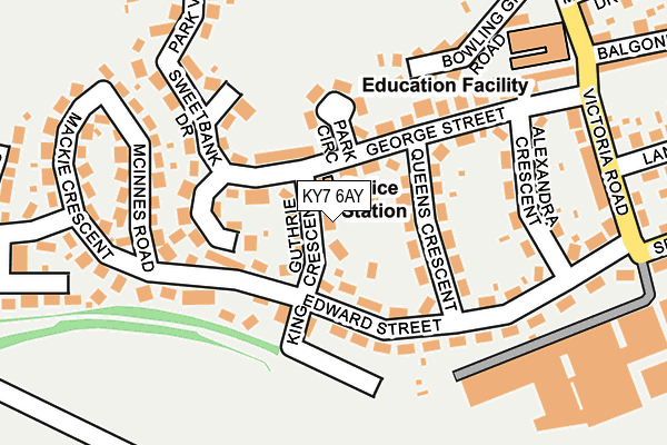 KY7 6AY map - OS OpenMap – Local (Ordnance Survey)