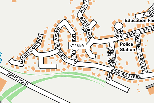 KY7 6BA map - OS OpenMap – Local (Ordnance Survey)