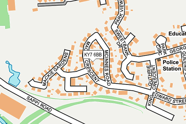 KY7 6BB map - OS OpenMap – Local (Ordnance Survey)