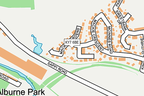 KY7 6BE map - OS OpenMap – Local (Ordnance Survey)