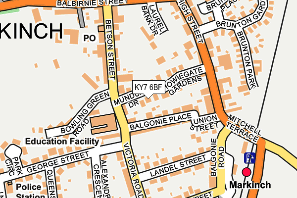 KY7 6BF map - OS OpenMap – Local (Ordnance Survey)