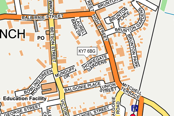 KY7 6BG map - OS OpenMap – Local (Ordnance Survey)