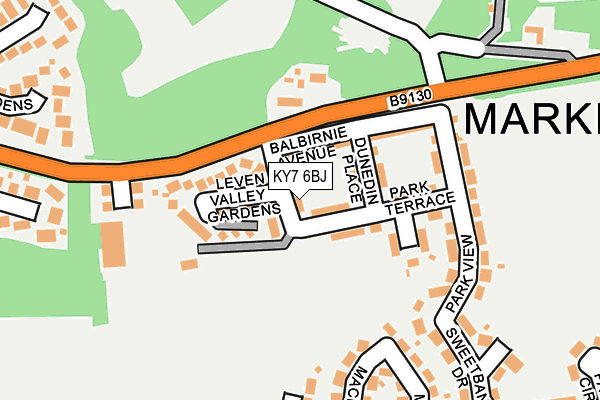 KY7 6BJ map - OS OpenMap – Local (Ordnance Survey)