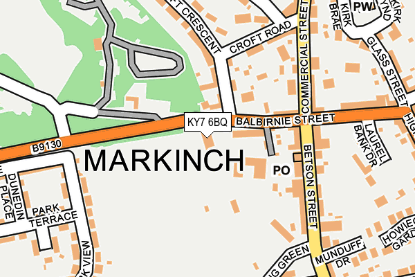 KY7 6BQ map - OS OpenMap – Local (Ordnance Survey)