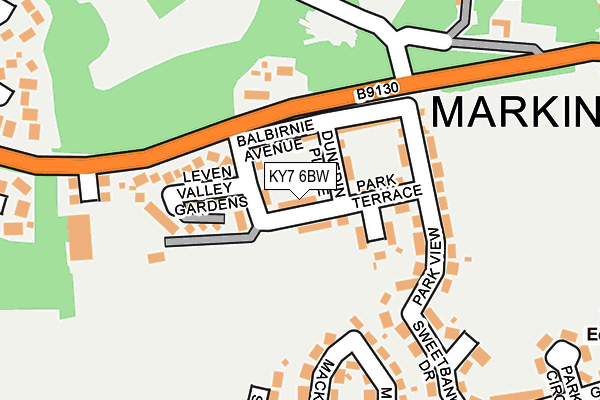 KY7 6BW map - OS OpenMap – Local (Ordnance Survey)