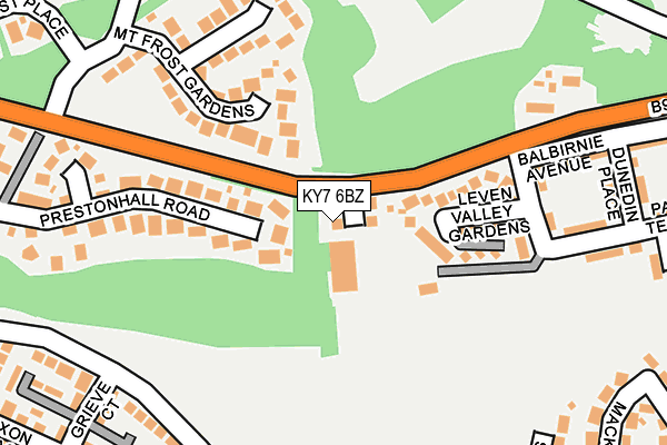KY7 6BZ map - OS OpenMap – Local (Ordnance Survey)