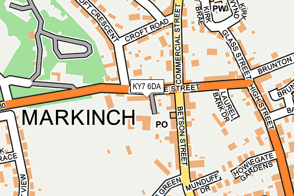KY7 6DA map - OS OpenMap – Local (Ordnance Survey)