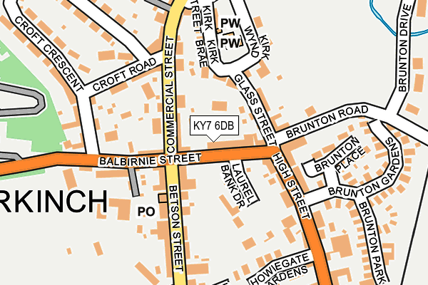 KY7 6DB map - OS OpenMap – Local (Ordnance Survey)