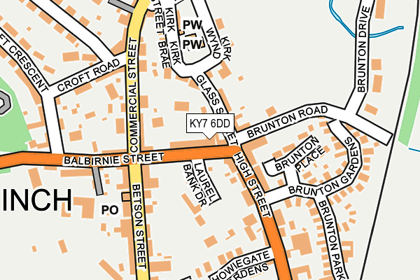 KY7 6DD map - OS OpenMap – Local (Ordnance Survey)